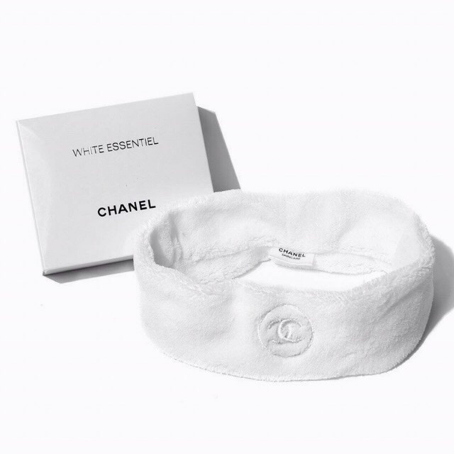 📌 พร้อมส่ง สีขาวโล้โก้ปักทอง 🧡VIP Gift Premium Gift ของแท้💯% headband with box