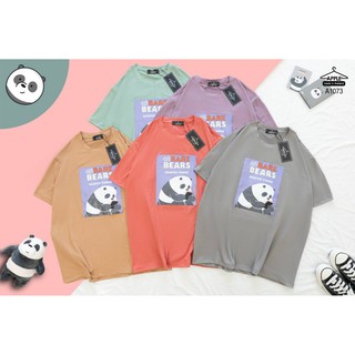 เสื้อยืด ลาย หมีแพนด้า Panda 3หมีจอมป่วน  วีแบร์แบร์ season three โพลีเอสเตอร์ โอเวอร์ไซส์