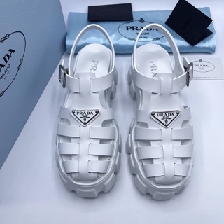 รองเท้าแบรนด์เนมpradaFoamrubber Sandals SS22 สูง 3.5cm