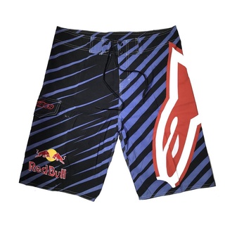 FS🔥💯🇹🇭 กางเกงขาสั้น Redbull Alpinestars Shorts ใส่เล่นเซิร์ฟ กางเกงใส่เดินชายหาด Beach Shorts Velcro Patch