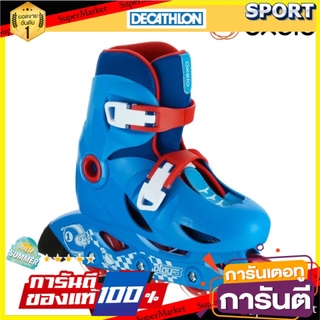 ถูกที่สุด✅  รองเท้าโรลเลอร์สเก็ตสำหรับเด็ก รุ่น Play 3 (สีฟ้า/แดง) Roller Skates