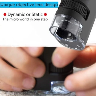 【ท้องถิ่น】SVBONY SV603 60-120x กล้องจุลทรรศน์การขยายแบบพกพาพร้อมความสว่าง LED การสํารวจทางวิทยาศาสตร์ชีวภาพ