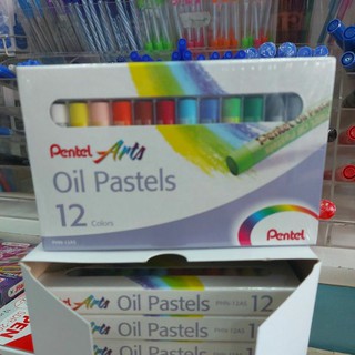 สีชอล์คเพนเทล12สี oilpastels เนื้อสีเรียบเนียนละเอียด ให้สีสันสวยงาม
