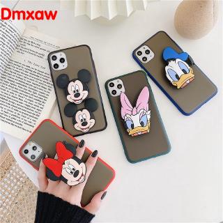 Xiaomi Redmi 9C 9A 9 Note 9 4G 5G 9 Pro K30 Pro K30S 10X Mi 10T Pro POCO X3 10 Ultra 10 Lite Note 10 Lite Pro Mickey Case 3D Cartoon Minnie Holder Soft Cover Donald Duck Daisy Shockproof Casing