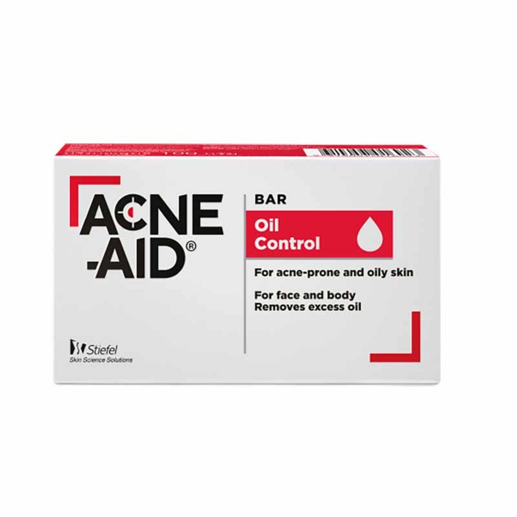 สบู่ก้อน ACNE AID BAR SOAP 100g [1ก้อน] สบู่ก้อนสำหรับอาบน้ำ ผิวมัน เป็นสิว ออกกำลังกาย อาบสะอาด ไม่