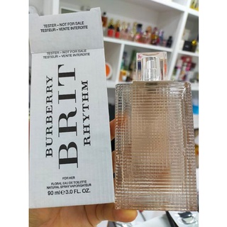 90ml. น้ำหอม ของแท้ ล็อตใหม่ Burberry Brit Rhythm For Her Eau De Toilette ฉีดนิดเดียวกลิ่นฟุ้งมาก 90ml