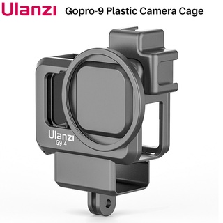 กรอบเคสป้องกันกล้อง Gopro 10 9 Ulanzi G9-4 สําหรับ Gopro Hero 10 9 พร้อมขาตั้งไม้เซลฟี่