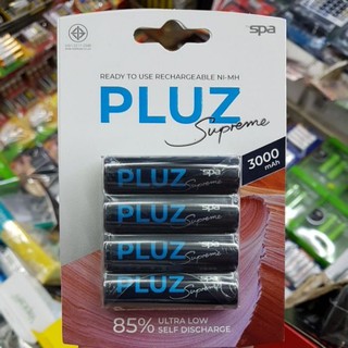 ถ่านชาร์จ SPA PLUZ Supreme Size AA คายประจุช้า 3000mAh ของแท้