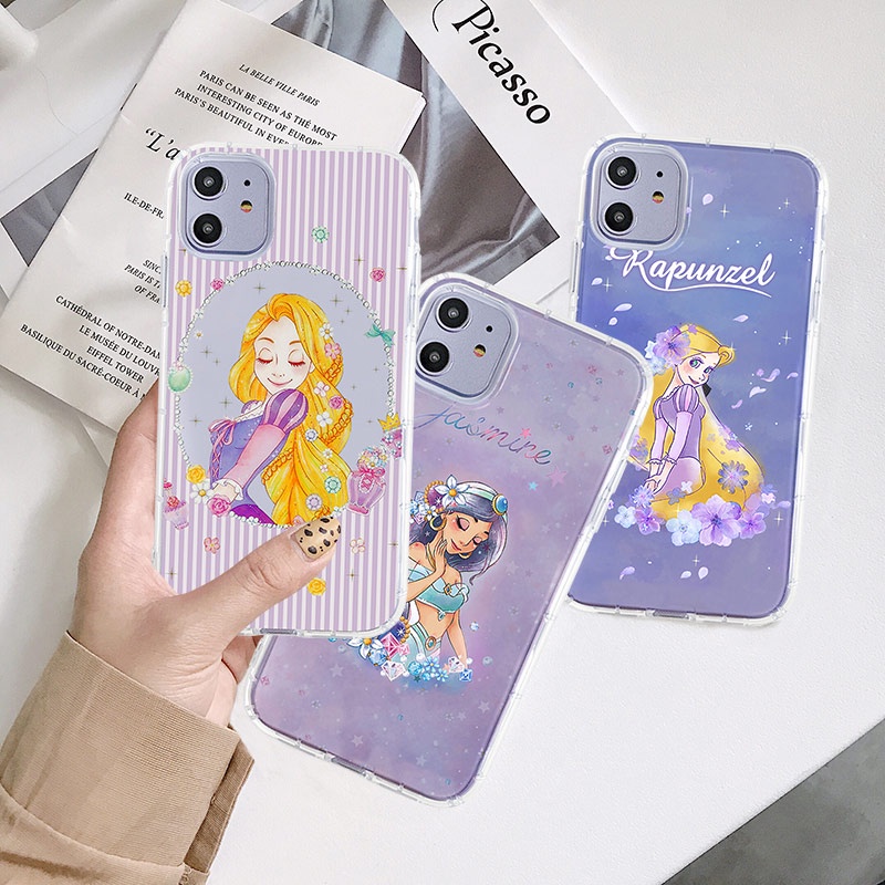 เคสโทรศัพท์มือถือ TPU ใส กันกระแทก ลายเจ้าหญิงบาร์บี้ สําหรับ IPhone 13 12 11 Pro ProMax 7Plus 8Plus X XS XR XSMAX 11Pro 12Pro 13Pro QMY