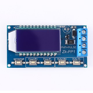 โมดูลเครื่องกําเนิดสัญญาณ คลื่นสี่เหลี่ยม 3.3V-30V 1 ช่อง 1Hz-150KHz โหมดคู่ LCD PWM ความถี่คลื่นความถี่ ปรับได้