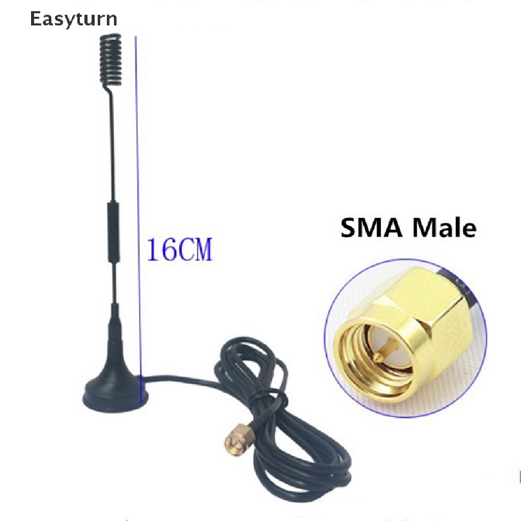 Easyturn 12 Dbi 433Mhz เสาอากาศครึ่งเสาอากาศ Sma พร้อมฐานแม่เหล็ก