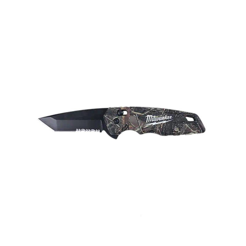 Milwaukee มีดพับฟันเลื่อย ลายพราง ระบบสปริงเปิด-ปิด รุ่น 48-22-1535 FASTBACK Camo Spring Assisted Knife - รูปที่ 3