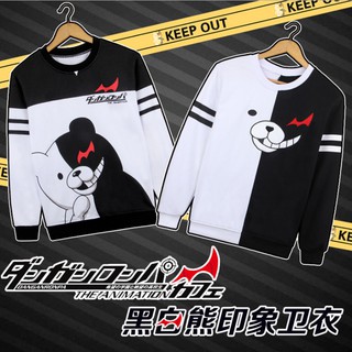 danganronpa:เสื้อกันหนาวคอสเพลย์สําหรับผู้ชายผู้หญิงแขนยาวมีฮู้ด monokuma