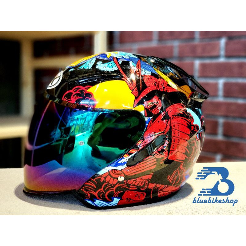 หมวกกันน็อค NHK  Model R1 OPEN FACE - SAMURAI 2020 แถมฟรีชิวปรอท+แถมเสื้อแขนยาวสุดเท่ลายเดียวกับหมวก