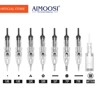 [AIMOOSI] ชุดเข็มสักคิ้ว แบบใช้แล้วทิ้ง สีดํา 20 ชิ้น