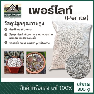 เพอร์ไลท์ (Perlite) วัสดุปลูกกัญชา บรรจุในถุง 300 กรัม