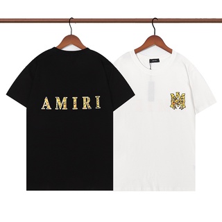 [S-5XL]เสื้อยืดแขนสั้น ผ้าฝ้าย พิมพ์ลายเสือ AM&amp;IRI พลัสไซซ์ สําหรับผู้ชาย และผู้หญิง