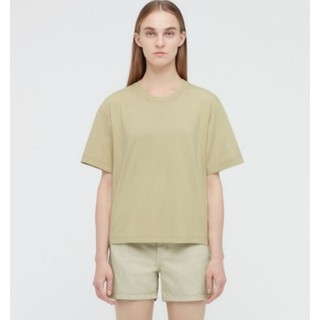 Uniqlo เสื้อทรงหลวม คอกลมแขนสั้น