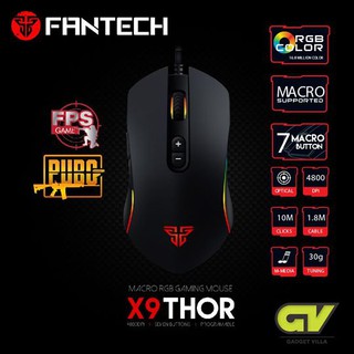 FANTECH Optical Macro Key RGB Gaming Mouse เมาส์เกมมิ่ง ตั้งมาโครคีย์ได้