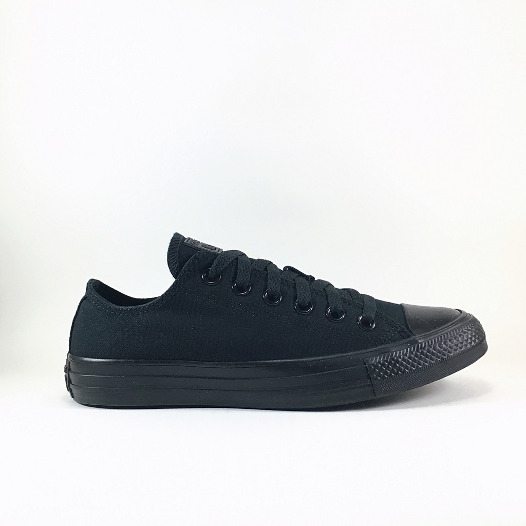 Converse All Star (OX) รองเท้าผ้าใบคอนเวิร์สไม่หุ้มข้อ , สีดำล้วน , black
