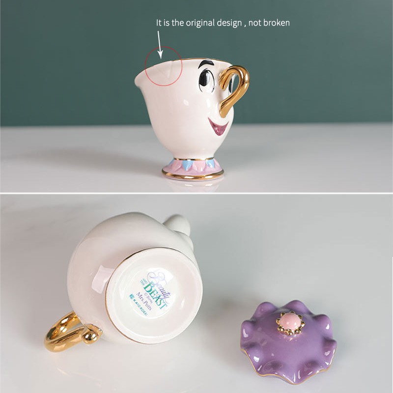 HOT TIKTOKIN STOCK Beauty and the Beast Teapots 3D Sculpted Ceramic