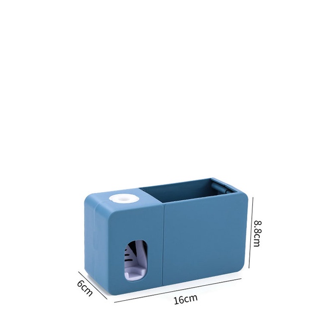 Hithome มีที่เก็บ เครื่องบีบยาสีฟันอัตโนมัติ มีที่เก็บแปรงสีฟันติดผนัง และวางของในห้องน้ำ กล่องเก็บแปรงสีฟัน - รูปที่ 7