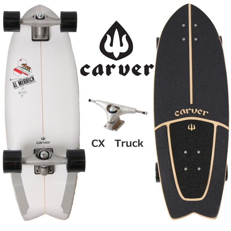 Carver 29.25" CI Pod Mod CX Complete RAW SurfSkate
