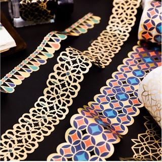 1 Roll Vintage Hollow Lace Stars Masking Tape