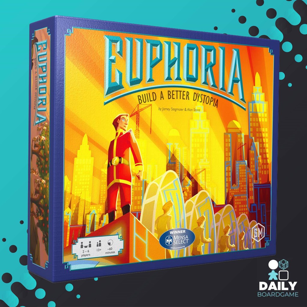 Euphoria : Build a Better Dystopia (รุ่นมี Insert จาก Game Trayz) [Boardgame]