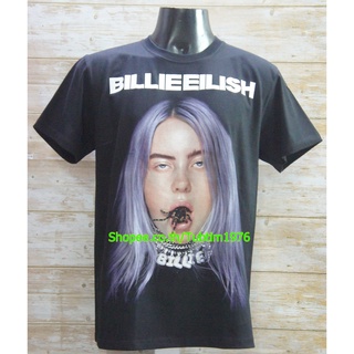 เสื้อยืดอินเทรนด์ผู้ชายอินเทรนด์ผู้หญิงเสื้อวง BILLIE EILISH เสื้อยืดแฟชั่นวงดนตรี เสื้อวินเทจ บิลลี ไอลิช BEH1845S-3XL