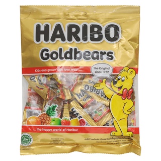 HARIBO ฮาริโบ้ โกลด์แบร์ส วุ้นเจลาตินสำเร็จรูป กลิ่นผลไม้รวม รูปหมี 200 ก. Haribo Gold Bears Instant Jelly Gelatin Mixed