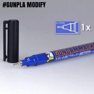 MR.HOBBY Gundam Marker ปากกา Panel Line หัวเข็ม GM01สีดำ, GM02 สีเทา, GM03 สีน้ำตาล