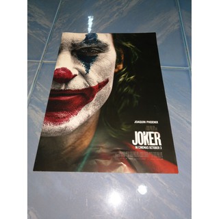 (ของแท้ 100%) ใบปลิวหนังเวอร์ชั่นไทย จากเรื่อง Joker โจ๊กเกอร์