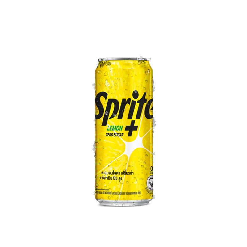 Gift สไปรท์ เลมอนพลัส สูตรไม่มีน้ำตาล 325มล. 1 กระป๋อง Sprite Lemon ...