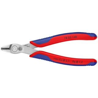 KNIPEX Electronic Super Knips XL - 140 mm คีมตัดสำหรับงานอิเล็กทรอนิกส์ XL 140 มม. รุ่น 7803140