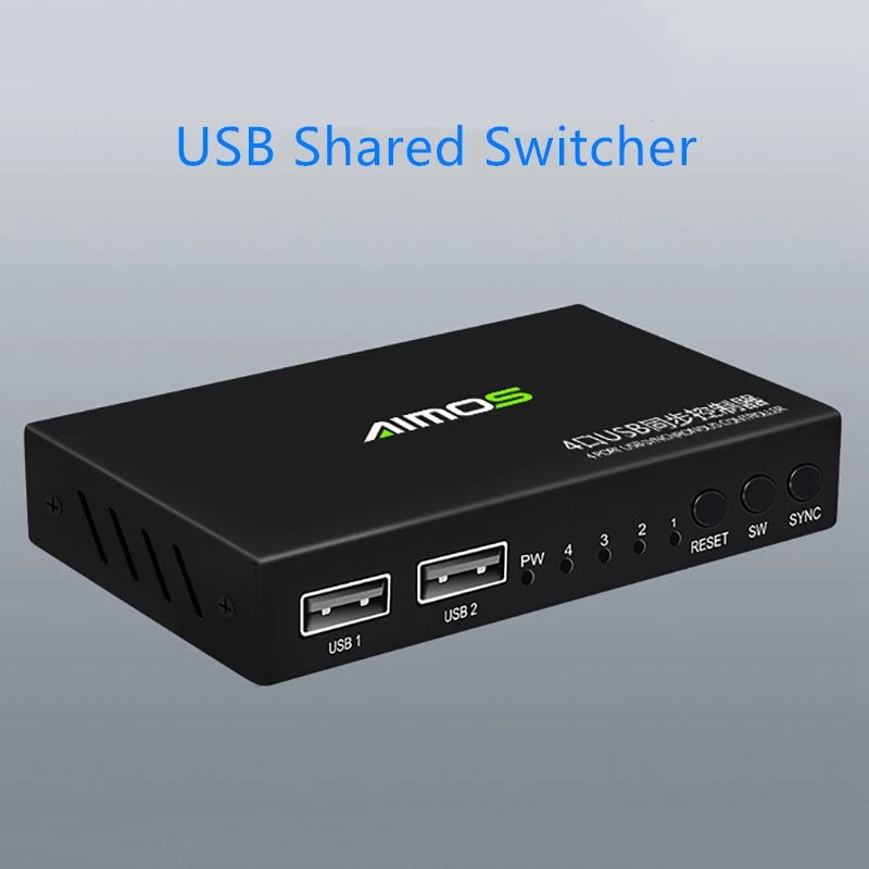 Aimos 2 พอร์ต Usb To 4 พอร์ต Usb - B Kvm กล่องสวิตช์ Usb สําหรับ ...