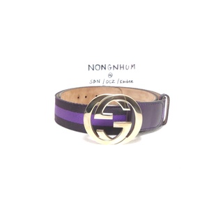 เข็มขัด Gucci belt with Interlocking G buckle sz 85 34 มือ 2 ของแท้