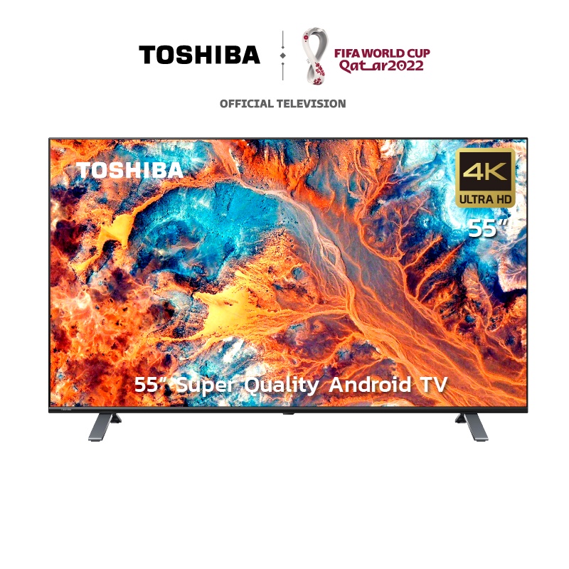 TOSHIBA Android 4K UHD TV รุ่น 55C350KP ขนาด 55 นิ้ว รับประกันศูนย์ 3 ปี |HDR10| Google assitant Voice Control