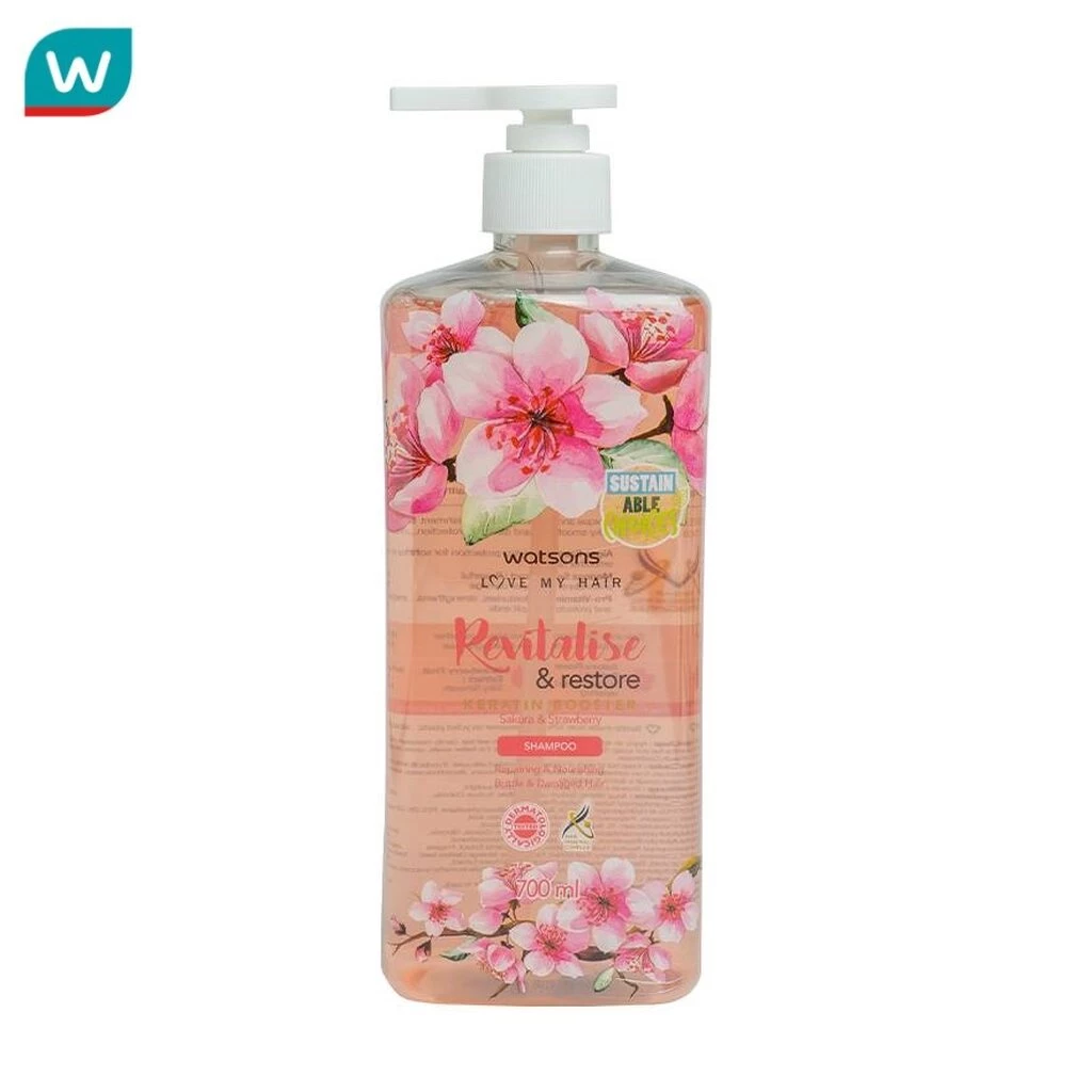 Watsons วัตสัน ซากุระ แอนด์ สตรอเบอร์รี่ แชมพู700มล.