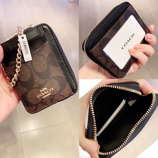 COACH SMALL WALLET BROWN/BLACK