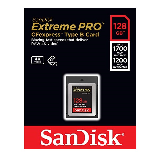 SanDisk 128GB Extreme Pro CF Express (Type B)