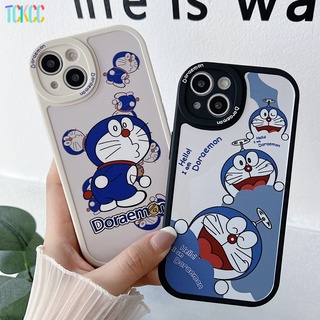 เคสโทรศัพท์ ซิลิโคนนิ่ม TPU กันรอยกล้อง ลายการ์ตูนโดราเอมอนน่ารัก สําหรับ Samsung Galaxy A52 A52S A51 A50 A50S A30S A32 A22 A21S A12 M12 M40S M32 A02S A03S