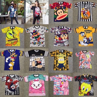 C002 เสื้อยืดลายการ์ตูน L มี 20 ลาย