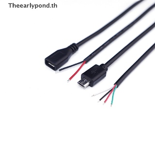 Earlypond Micro USB 2.0 Android อินเตอร์เฟซ 4/2 Pin พลังงาน ข้อมูล สายชาร์จ สายเคเบิล เชื่อมต่อ