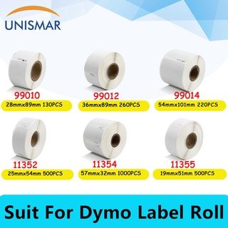 สติกเกอร์ฉลาก DYMO หลายขนาด 99010 99012 99014 11352 11354 11355 สําหรับเครื่องพิมพ์ DYMO LabelWriter 450 Turbo TwinTurbo DUO 4XL 400 320