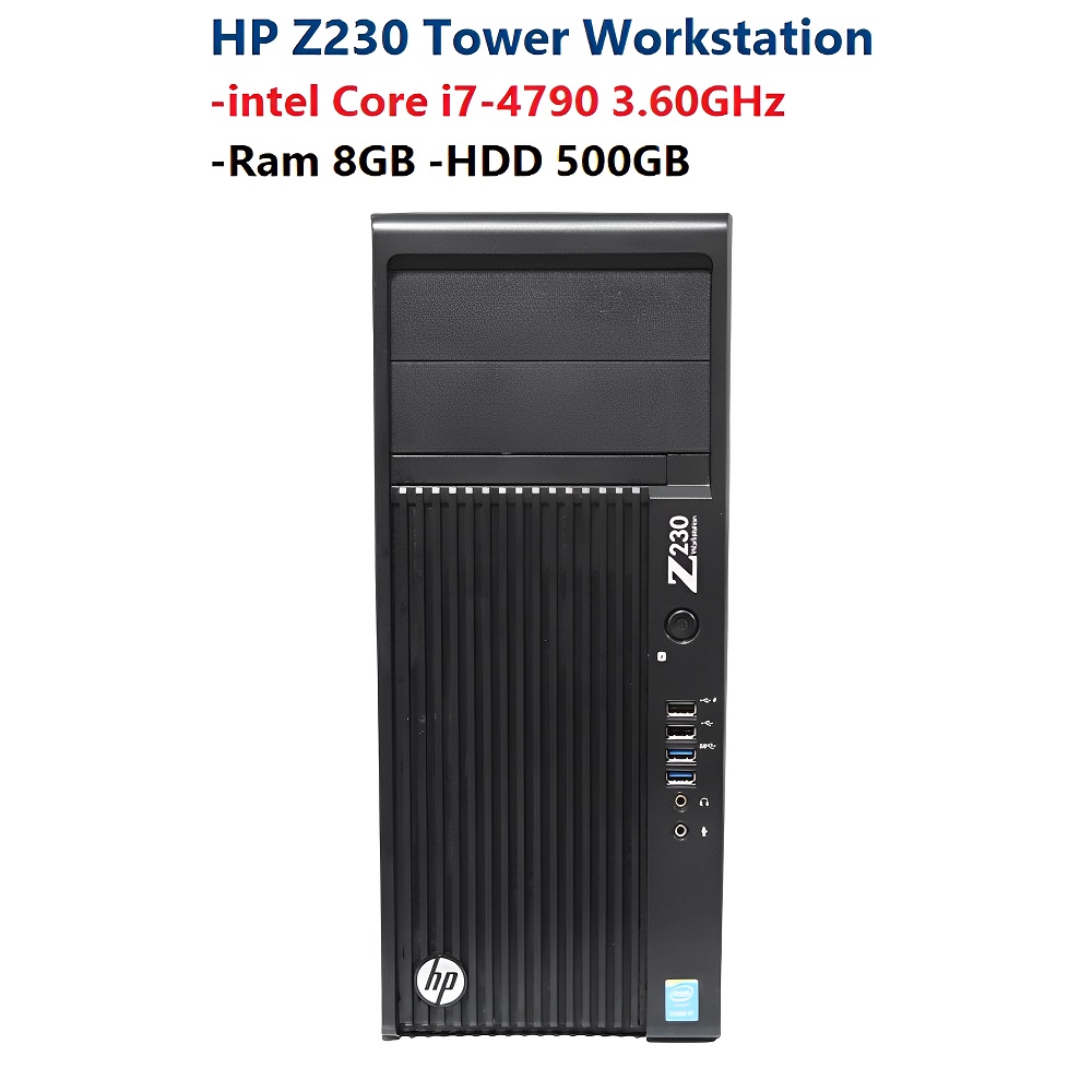HP Z230 Tower Workstation -intel Core i7-4790 3.60GHz -Ram 8GB -HDD 500GB