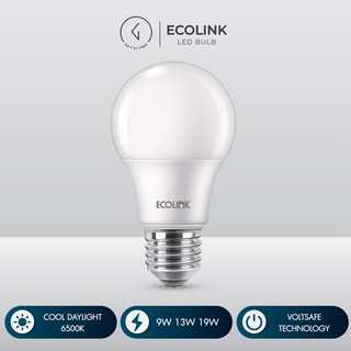 หลอดไฟ LED สีขาว 3W,7W,9W,13W,19W (Ecolink LED Bulb)