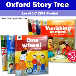 *ส่งฟรี มีเก็บเงินปลายทาง* หนังสือฝึกอ่านภาษาอังกฤษ Oxford Story Tree level 1-7 รวม 104 books (ซีรีส์นี้มีถึงL.7)