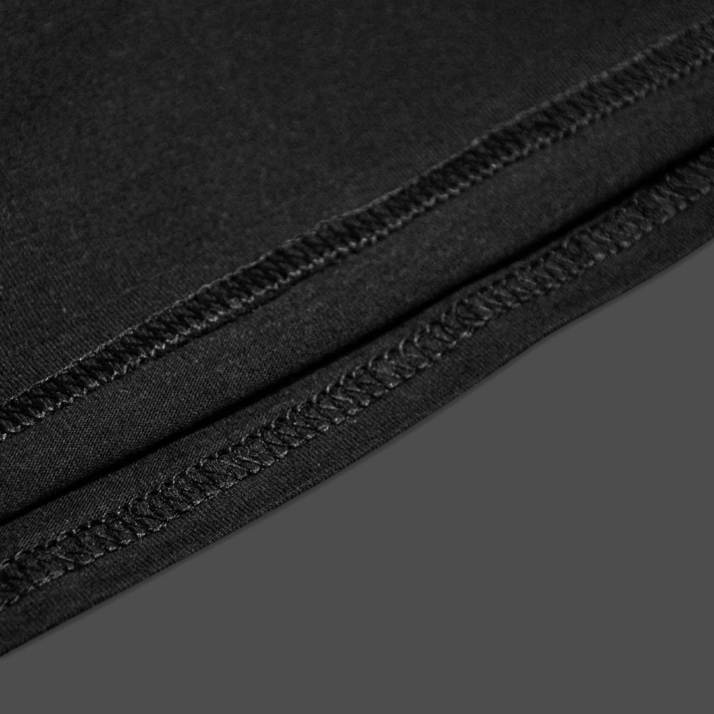 GILDAN® เสื้อยืดไหล่สโลป แขนสั้น - ตัวดำ แขนขาว - รูปที่ 5