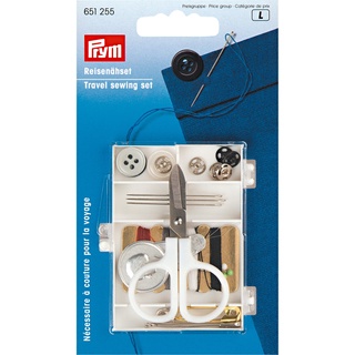 Prym Travel sewing assortment pack / เซ็ตอุปกรณ์ตัดเย็บพกพาสำหรับเดินทาง แบรนด์ Prym จากประเทศเยอรมนี (G651255)